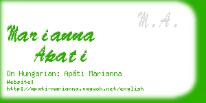 marianna apati business card